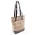 Borsa Tote Burberry Haymarket Check Marrone Multicolore Beige - vista 2
