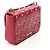 Borsa a tracolla matelassé con borchie Miu Miu Rosso - vista 2