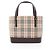 Borsa a mano Burberry Nova Check Marrone Multicolore Beige