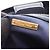 Borsa Tote Miu Miu blu navy con borchie - vista 4