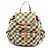 Zaino/Borsa Miu Miu Check Multicolore Beige Verde