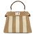 Fendi Peekaboo Mini Selleria Pecan Stripe Handtasche Braun - Ansicht 2