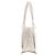 Borsa Tote Loewe Crown in Pelle Bianca Bianco - vista 3