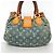 Borsa a mano Louis Vuitton Monogram Denim Pleaty Blu - vista 12
