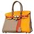 Hermès Bolso Hermes Birkin 30 Casaque Roja Gris Mostaza