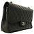 Borsa a tracolla Chanel in vitello martellato nero - vista 2