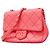 Chanel Mini Matelassé Schultertasche mit Kette Pink