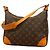 Bolso de hombro Louis Vuitton Monogram Boulogne 30 Castaño