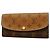 Louis Vuitton Monogram Reverse Portefeuille Emilie Long Wallet Marrone