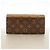 Louis Vuitton Monogram Reverse Portefeuille Emilie Long Wallet Marrone - vista 10
