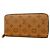 Cartera Zippy Monogram Reverse Louis Vuitton Castaño