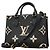 Louis Vuitton Monogram Empreinte Bicolor OnTheGo PM Handtasche Schwarz Beige