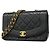 Borsa a tracolla Chanel Diana con catena Nero