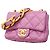 Borsa a tracolla Chanel Mini Matelassé con catena Porpora