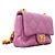 Borsa a tracolla Chanel Mini Matelassé con catena Porpora - vista 2