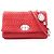 Borsa a tracolla 2-Way Miu Miu Matelassé in Nappa e Cristalli Rosso