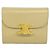 Céline Celine Triomphe Leder Tri-fold Geldbörse - Beige