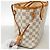 Borsa Tote Louis Vuitton Damier Azur Neverfull PM Bianco - vista 11