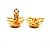 Chanel vergoldete Clip-Ohrringe Golden - Ansicht 3