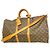 Louis Vuitton Boston Monogram Keepall Bandoulière 55 Marrone
