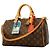 Borsa a mano Louis Vuitton Monogram Speedy Bandoulière 30 Soft Marrone Rosso