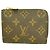 Louis Vuitton Monogram Portefeuille Noir Compact Wallet Castaño