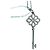 Collana Tiffany & Co. Keys Collection Nodo Cinese Platino e Diamanti Argento