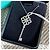 Collana Tiffany & Co. Keys Collection Nodo Cinese Platino e Diamanti Argento - vista 3