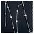 Tiffany & Co. Platin Diamant Stern Halskette Silber - Ansicht 2