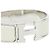 Hermès Brazalete Rígido Hermes Clic Clac GM Esmaltado Plata Blanco - vista 3