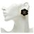 Chanel Coco Mark Clip-Ohrringe mit Blumenmotiv Schwarz - Ansicht 5