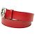 Cintura in pelle Gucci Interlocking G Rosso - vista 2