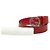 Cintura in pelle Gucci Interlocking G Rosso - vista 6