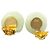 Chanel CHANEL 02P Camellia Coco Mark Clip-Ohrringe Golden Grün - Ansicht 3