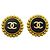 Timeless Orecchini a clip Chanel neri e oro Nero D'oro