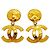 Chanel vergoldete Clip-Ohrringe Golden