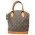 Louis Vuitton Monogram Lockit Handtasche Braun