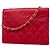 Borsa a tracolla con catena Chanel Matelassé Rosso