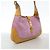 Borsa Gucci Jackie in scamosciato e pelle marrone e rosa - vista 2