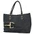 Borsa Tote Gucci GG Canvas Horsebit Nero