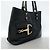 Borsa Tote Gucci GG Canvas Horsebit Nero - vista 2