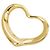Autre Marque Pendente Cuore Aperto Elsa Peretti in Oro Giallo 18K Tiffany & Co. D'oro