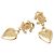 Chanel Coco Mark Herz-Motiv Ohrringe Golden