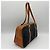Céline Sac Boston Celine en daim et cuir Marron Bleu Marine - vue 4
