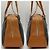 Céline Sac Boston Celine en daim et cuir Marron Bleu Marine - vue 5
