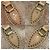 Borsa Tote Fendi Etnico in Pelle Metallizzata Bronzo e Marrone Metallico - vista 9