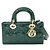 Borsa a mano piccola Christian Dior Lady D-Joy Verde