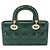 Borsa a mano piccola Christian Dior Lady D-Joy Verde - vista 2
