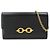 Autre Marque Cartera con cadena Saint Laurent Le Maillon Negro