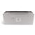 Hermès NEU HERMES SQUARE H GUILLOCHE MUSTER SILVER SCARF RING Silber
